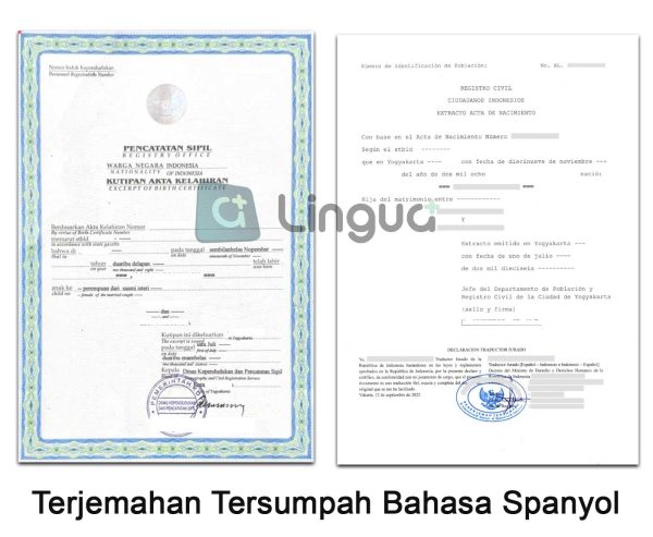Terjemahan Resmi Bahasa Spanyol